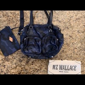 Brand new Dark blue Camo MZ Wallace Roxy bag